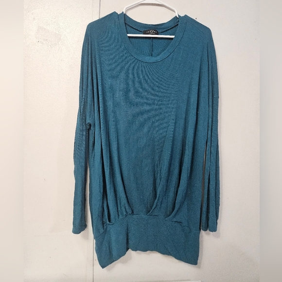 Made By Johnny Plus Size Blue Tunic Top! - Picture 1 of 5